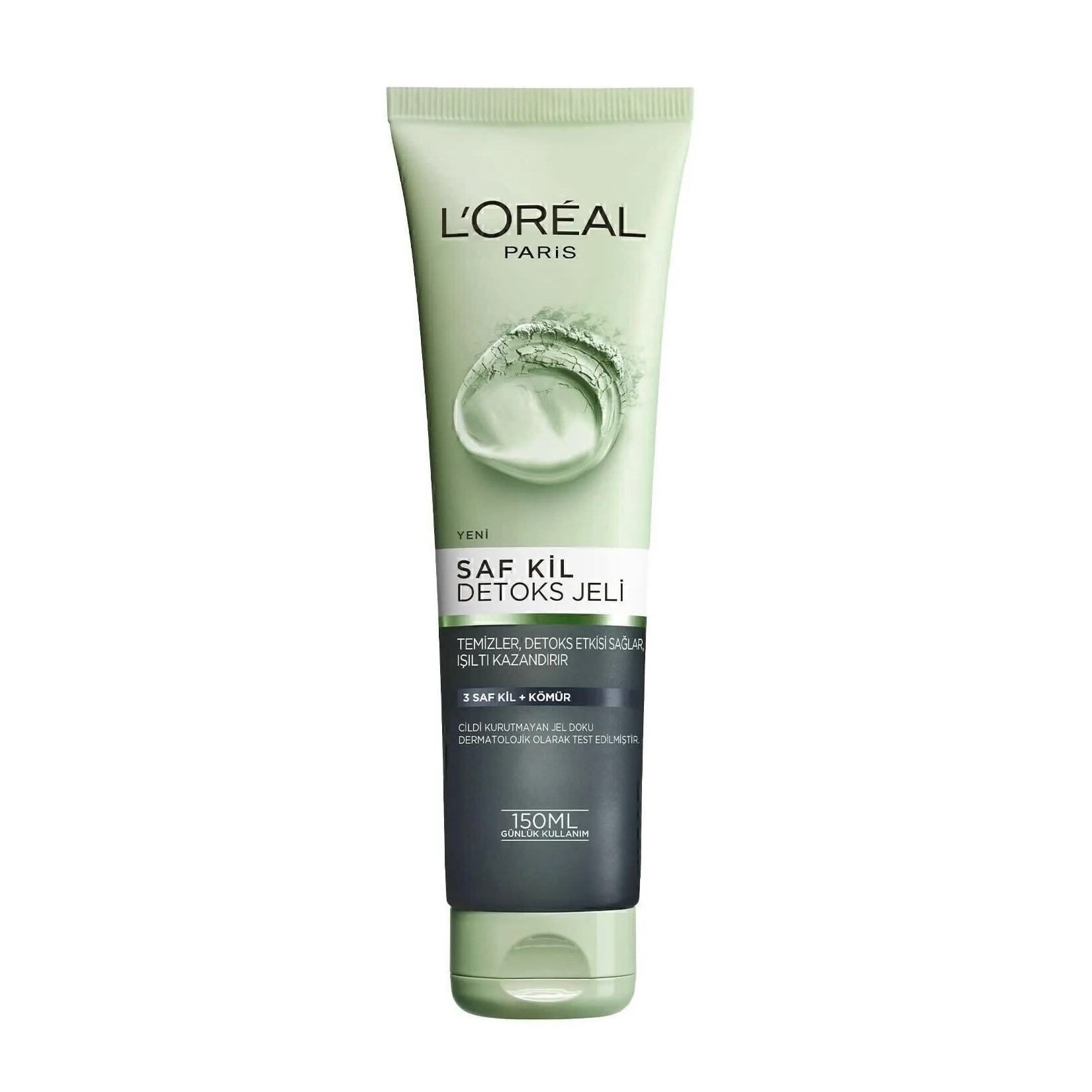 ژل شستشوی لورآل پاریس حاوی خاک رس و ذغال 150 میل